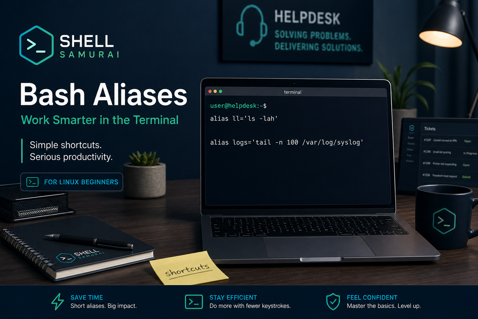 Bash Aliases for Beginners: Tiny Shortcuts That Save Your Sanity