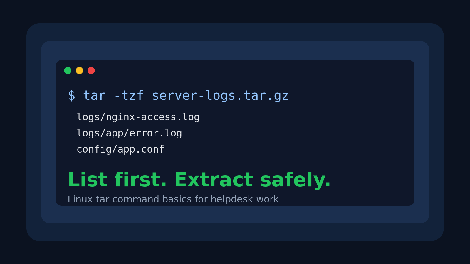 Linux tar Command Explained for Beginners