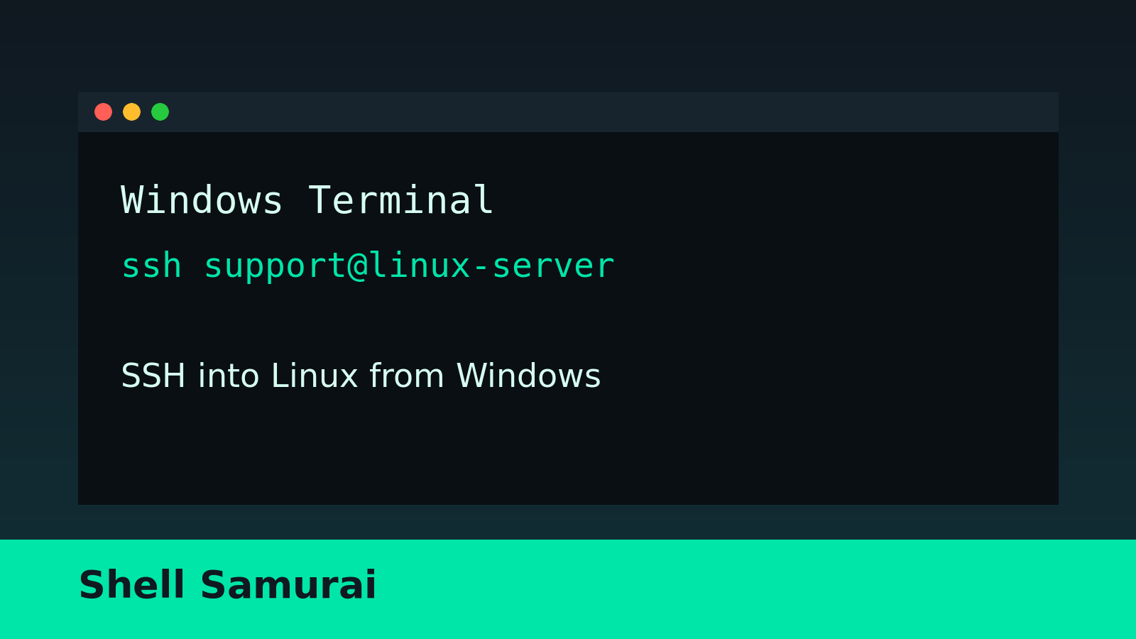 How to SSH Into a Linux Server from Windows