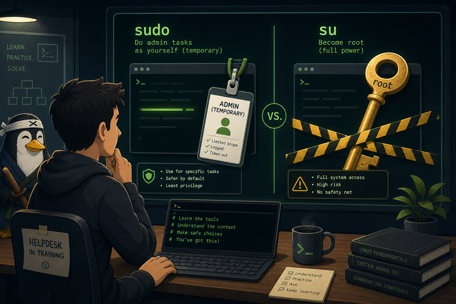 Sudo vs Su Explained: What Beginners Actually Need to Know