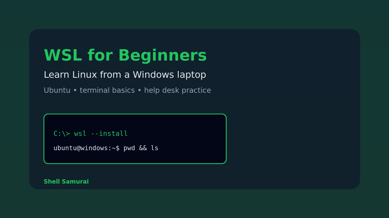 WSL for Beginners: Learn Linux Without Wiping Your Laptop